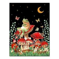 Art Butterfly Red Mushroom Frog Wall Home Decoration Canvas Painting Living Room Bedroom Gift 21*30cm No Frame