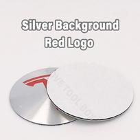 4 vnt./partija 56 mm ratlankio dangteliai Centrinis dangtelis Emblemos Lipdukas Tesla Model 3 Y S X Daugiaspalvis Aliuminio Lenktas ratlankio dangtelis 60mm Silver wheel cap raudona/sidabras