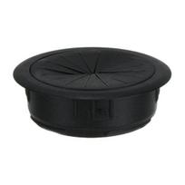 60MM Stalinis Kabelio Grometas Žiedlapio formos Sagtis Laido Skylės Dangtelis Namų Biuro Stalas Kompiuterio PC Laido Valdymas Apsauga Apvalus Dangtelis Kabelių Organizatorius 60mm juoda
