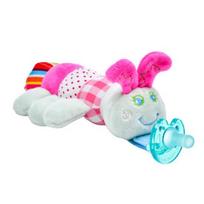 Silicone Pacifier Plush Animal Toy Baby Teething Pacifier with Toy Novelty Animal Pacifier for Newborn Baby Boy Girls įvairiaspalvis