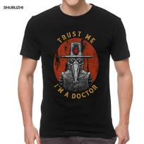 Fashion Funny Tshirt Trust Me I'm A Doctor Print T Shirt Men Harajuku T-shirt Short Sleeves Halloween Doctor Tee Streetwear Tops S smėlis