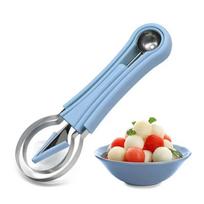 Melon Scoops Fruit Cutting Tool Watermelon Knife Slices Different Innovative Kitchen Utensils Accessorie Useful Things for Home Blue 1PCS