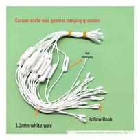 Korean Wax Rope Lanyard with Double Plug Cylinder Buckle and Reusable High-End Tag Line
