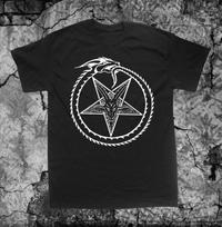 230 Gsm 100% Cotton Serpent Pentagram T Shirt Punk Occult Gothic Evil Satan Goat S Head Baphomet Satanic Goat Skull Voodoo Metal Devil Witchcraft Wicc XXS juoda