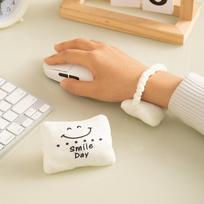 Ergonomic Memory Foam Wrist Rest - Comfortable & Lightweight Mouse Pad for Office, Laptops brown