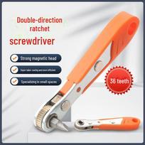 36-Tooth Mini Ratchet Wrench with Hex & Star Bit Sockets