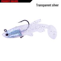 Dvigubas kabliukas švytintis bioninis žuvų masalas 9cm/14g white