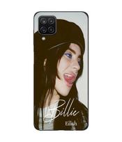 Maniacase Samsung galaxy A12 case Billie Eilish Official juoda
