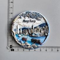 Fridge Magnets Victoria Harbour Hong Kong China Tourist souvenir Fridge  Stickers