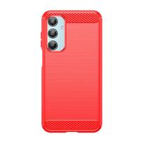 For Samsung Galaxy M35 Case For Samsung Galaxy M35 5G Cover Shockproof Brushed TPU Protective Phone Cover For Samsung Galaxy M35 For Galaxy M35 5G raudona