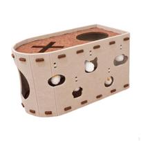 Cat House Cave Pet Toy Accessory Prevents Furniture Damage Wear Resistant Scratching Pad for smėlis