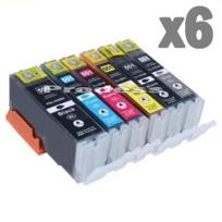 Suderinamos Canon PGI 550 CLI 551 kasetės Canon Pixma MG 7150 spausdintuvams - 6 vnt. pakuotė