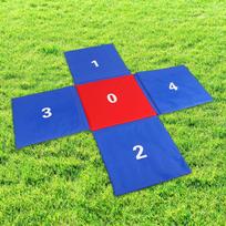 Kids Jumping Pad Group Activity Playing Game Mat Cross Shaped Children Educational Oxford Cloth