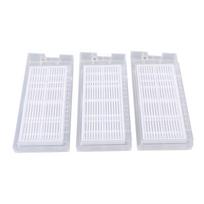 3Pcs Robot Vacuum Filter Easy Installation Reduce Dust Efficient Filtration Replacement Filter for white