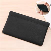 Self-closing Long Wallet Passport Driver's License Holder Data Cable Cosmetic Bag Storage Organizer pilka
