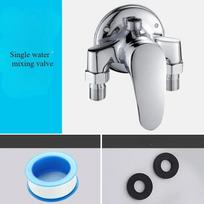Universal Bath Shower Mixer Taps Deck Mounted Chrome Valve and Cold Mixing Valve Replacement Bathroom Shower Accessories blue