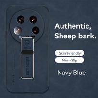 For Xiaomi Mi 14 Ultra Case Luxury Car Magnetic Holder Phone Case For Xiaomi Mi14 Ultra 14ultra Shockproof PU Leather Back Cover For Mi 14 Ultra brown