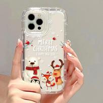 Christmas Case For  Poco X6 Pro X3 M5S M5 C65 Redmi Note 13 5G 12 11 10 9 8 13C 12C 10C 9s 10s 11s 9T 9C NFC 9A Soft Funda For Poco C65 white