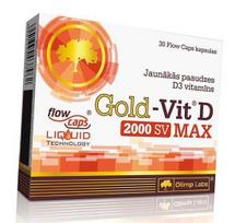 Vitamin D3, Gold Vit D Max, Olimp Nutrition 30 caps (36283031) 30caps
