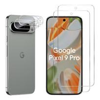Tempered Glass Film for Google Pixel 9 Pro and Camera Protection [2 Pack] Phonillico® Protective Glass skaidri