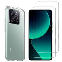 Case for Xiaomi 13T - 13T PRO and Tempered Glass Films screen and camera Phonillico® skaidri