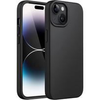 Black Silicone Case for iPhone 15 PLUS - Ultra Thin Soft TPU Protection Phonillico®