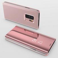 Pink Mirror Flip Case for Samsung Galaxy A20E - Clear View Protective Cover Case [Phonillico®] rožinė