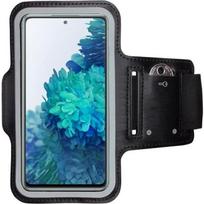Black Sports Armband compatible with Samsung A10-A20-A40-A41-S10-S20-S21 5G-S22 5G - Adjustable Protection Running Sport Gym Phonillico® juoda