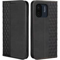 Case - Xiaomi - Redmi A1 - A2 - Synthetic Leather - Mosaic Pattern - Black