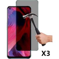 Tempered Glass Anti-Spy Screen Protector for OPPO A54 - Black