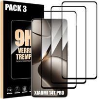 Screen protector - Xiaomi - 14T Pro - Pack of 3 - Tempered glass - Shockproof - Black