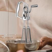 Manual Hand Cranks Egg Beaters Stainless Steel Double Heads Egg Whisk Multi-Purpose Time-Saving Food Blender Mixer Kitchen Tool CHINA
