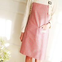 Women's High-End Cotton Floral Princess Apron - Waterproof, Oil-Proof, with Handy Wiping Skirt