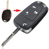 jingyuqin 3 Buttons Modified Folding Flid Remote Car Key Fob Shell Styling For Ford Focus Mondeo Fiesta tai mėlyna spalva