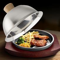 Burger Cover Cheese Melting Dome 8.66x2.56  Stainless Steel Basting Steaming for Grilling