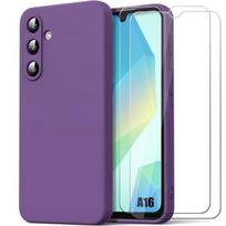 Case for Samsung Galaxy A16 - Booling - Shockproof Silicone - Ultra Slim - Dark Purple violetinė