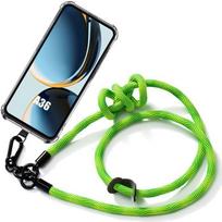 Case for Samsung Galaxy A36 5G - Scratch-Resistant with Green Lanyard - BOOLING skaidri
