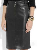 Women's Skirt Soft Stylish Party Wear Black Handmade Leather Genuine Lambskin S juoda
