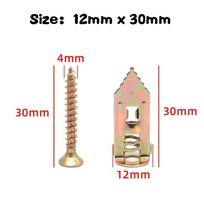50/100 Set Self Tapping Screws Self Drilling Anchors Screws Drywall Anchors  Expansion Nails Use for Gypsum Plasterboard Dowel 20pcs