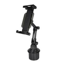 Car Cup Slot Tablet Stand Holder 360 Adjustable Handle Tilt Bar Non-Slip Triangular Base Auto Accessories for Ipad Xiaomi Tab juoda