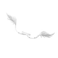 Stylish Angel and Devil Wing Choker Necklace Symbolizing Double Personality For Fashionable Individuals Casual Wear balta