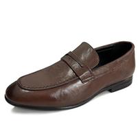 Versatile Leather Male Slip on Footwear Office Man Formal Shoes Wedding Party Men's Dress Shoes Breath Driving Loafers Moccasins 38 ruda