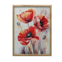 Spring Poppy Dream Spring Poppy Dream, 50X70 Cm, Dark Brown Wooden Frame, 230 Gsm Matte Paper 54