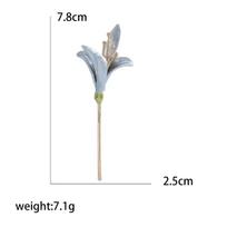 Resin Tulip Brooch for Women Unisex Rhinestone Flower Pin Pearl Plant Lapel Pin Banquet Party Backpack Gifts Jewelry Accessories gray