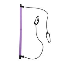 Pilates Bar Kit with Resistance Bands Women 2 Section Portable Pilates Studio Workout Exercise