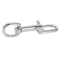 Stainless Steel Diving Single Ended Snap Clips Single Eye Bolt Snap Hooks Buckle90mm3.5in