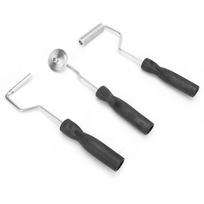 3pcs Bathtub Boat Repair Fiberglass Laminating Roller Bubble Paddle Tool Kit white