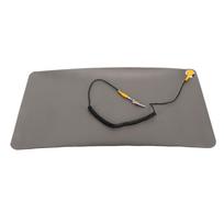 Antistatic Mat Soft 3 Layer Rubber Anti Skid Portable Anti Static Table Pad with Wristband gray