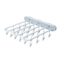 Clothes Drying Rack Wall Mounted Durable ABS Foldable Design Space Saving Clip and Drip Hanger balta