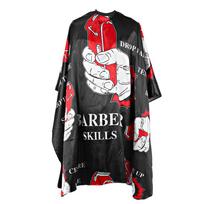 Waterproof Hairdressing Breathable Apron Hair Cutting Barber Salon Gown Cape (160 x 140cm)Black